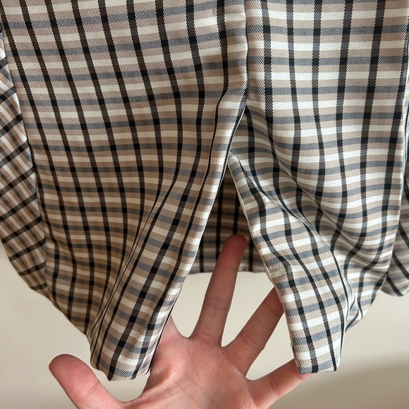 Express Black, Tan, and Light Blue Checkered Blazer - Picture 8 of 8